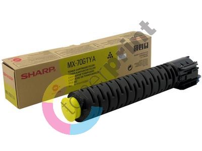 Toner Sharp MX-70GTYA, MX-5500N, 6200N, 7000N, yellow, originál