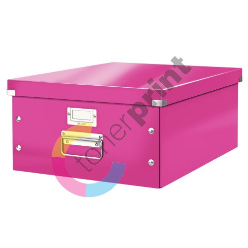 Archivační krabice Leitz Click-N-Store L (A3), růžová 1