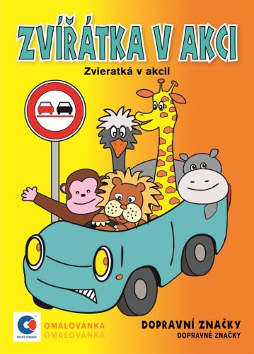 Omalovánka A5, Zvířátka v akci, dopravní značky