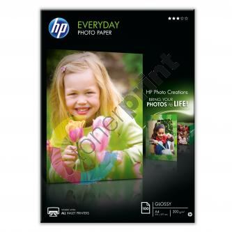 HP Everyday glossy Photo Paper, Q2510A, pololesklý, bílý, A4, 210x297mm, 200g/m2