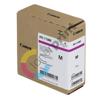 Inkoustová cartridge Canon PFI110M, imagePROGRAF TX-2000, magenta, 2366C001, originál