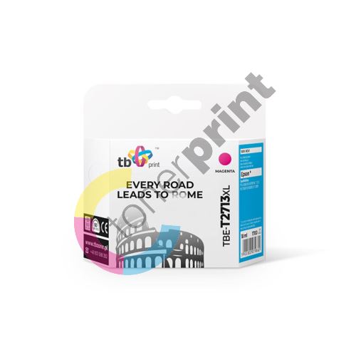 Kompatibilní cartridge TB s Epson WF-3620 T2713 XL, nová, Magenta