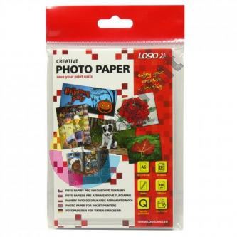Fotografický papír LOGO 10x15, 180g, 1440dpi, 1bal/20listů, lesklý,pro inkoustové tiskárny