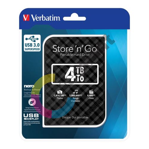 Verbatim 2TB Store n Go, Externí HDD 2,5" USB 3.0, černý 1