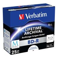 Verbatim 25GB BD-R M-DISC, Single layer/Injekt printable, jewel, 43823, 4x, 5-pack