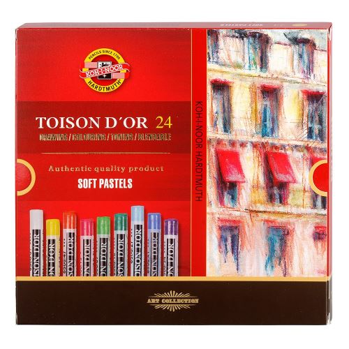 Křídy Koh-i-noor Toison Dor 8514/24 umělecké prašné, sada 24 ks