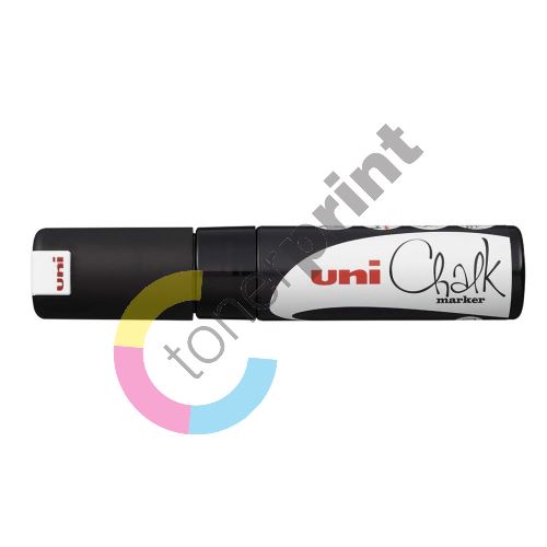 Uni Chalk Marker křídový popisovač PWE-8K, 8 mm, černý 1