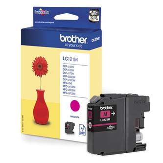Inkoustová cartridge Brother LC-121M, DCP-J552DW, MFC-J470DW, Magenta, originál