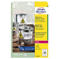 Etikety AVERY-ZWECKFORM 63,5 x 33,9 mm odolné vlivům počasí - L4773-20