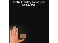 Přírodní hnědé etikety 62 x 42 mm, 25 listů A4 L7110-25 4 (3)