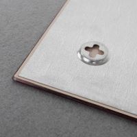 Skleněná magnetická tabule modrá 45 × 45 cm – designová magnetická tabule na zeď (2)