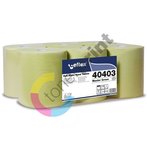 Papírové ručníky Celtex 40403 Master Green 140, role, 2 vrstvy, zelená 1