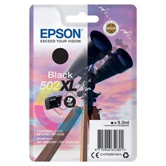 Inkoustová cartridge Epson C13T02W14010, XP-5100, XP-5105, black, 502XL, originál