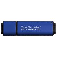 Kingston 64GB DataTraveler, Vault Privacy, USB flash disk 3.0, modrá