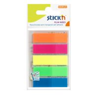 Samolepící záložky Stick&#39;n plastové 45x12 mm 5 barev