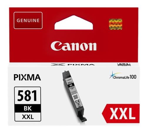 Inkoustová cartridge Canon CLI-581BK XXL, 1998C001, black, 11,7 ml, originál