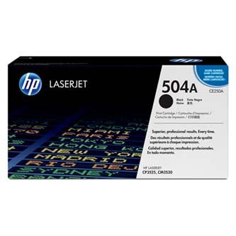 Toner HP CE250A, Color LaserJet CP3525, black, 504A, originál