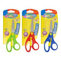Nůžky dětské Colorino, 14 cm, bezp. pojistka, asymetrické, mix barev