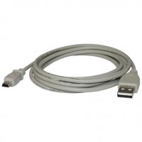 USB (2.0) kabel USB mini k digitalním fotoaparátům, A plug/5pin, 2m, LOGO