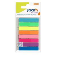 Plastové samolepicí záložky Stick&#39;n neonové barvy, 45 x 8 mm