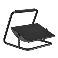 Ergonomická podložka pod nohy Powerton FLEX, nastavitelná, černá