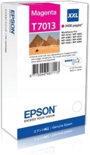 Inkoustová cartridge Epson T7013, C13T70134010, magenta, XXL, WP-4015/WP-4515, originál