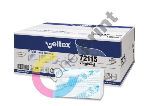 Papírové ručníky splachovatelné CELTEX V Hydrosol 2550ks, 3vrstvy