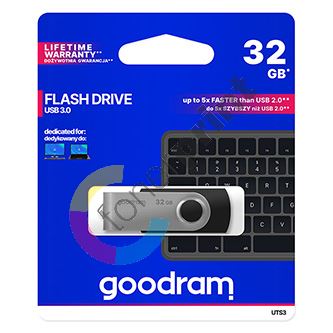 32GB Goodram UTS3, USB flash disk 3.0, černá