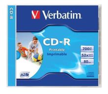 Verbatim CD-R DataLife PLUS 700 MB 52× Wide Printable, 10 ks Jewel Case – 43325