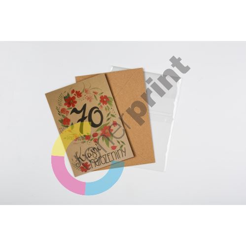 Přáníčko BeBechy – recyklovaný papír - 70 narozeniny 1
