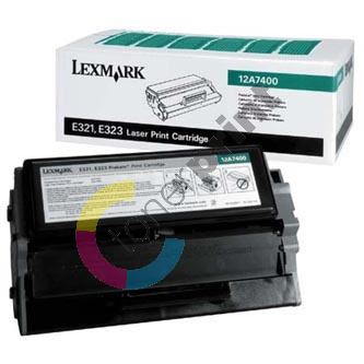 Toner Lexmark E321, 12A7400, černá, originál 1