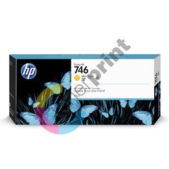 Inkoustová cartridge HP P2V79A, DesignJet Z6, Z9+, yellow, 746, originál