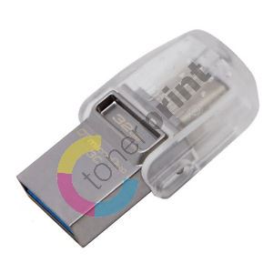 Kingston 128GB DT microDuo 3C, USB flash disk 3.0/3.1 +Type-C, stříbrná 1