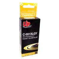 Kompatibilní cartridge Canon CLI-551GY XL, 6447B001, UPrint, šedá, PIXMA MG6350