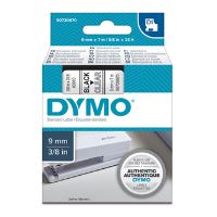 Páska Dymo D1 9 mm x 7m, černý tisk/průhledný podklad, 40910, S0720670 (1)