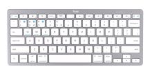 Bezdrátová klávesnice Trust Basics, CZ/SK, Bluetooth, Multi-Device, stříbrná