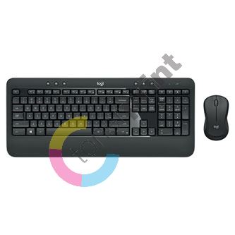 Logitech MK540, sada klávesnice s bezdrátovou optickou myší, AA, US, multimediální, nano p
