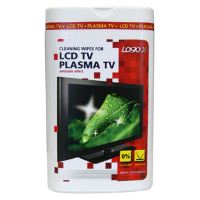 Čisticí trhací ubrousky, na LCD TV, plazma TV, domácí kino, dóza, 50ks, LOGO (2)