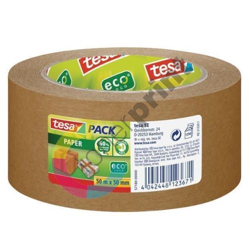 Balící páska tesapack®, ekologická, 50 mm x 50 m, Tesa 1