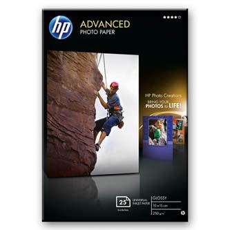 HP Advanced Glossy Photo Paper, foto papír, bez okrajů typ lesklý, zdokonalený typ bílý, 1