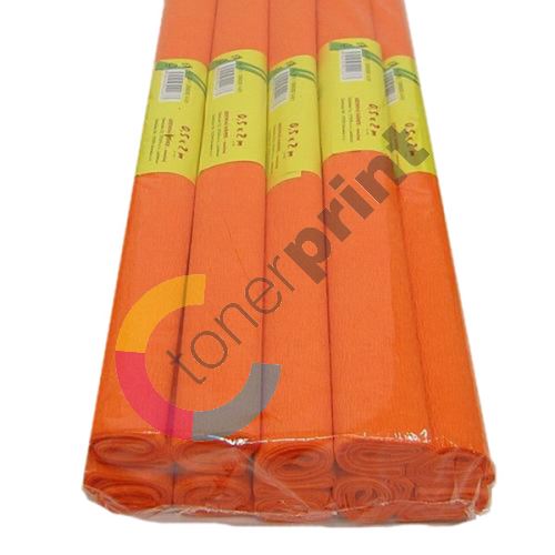 Krepový papír 50x200cm oranžový 1
