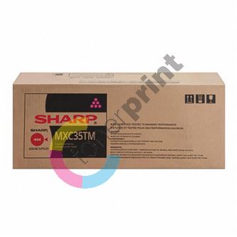 Sharp originální toner MX-C35TM, magenta, 6000str., Sharp MX-C357F, MX-C407P, O