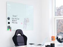 Skleněná magnetická tabule černá 80 × 60 cm – designová magnetická tabule na zeď (7)