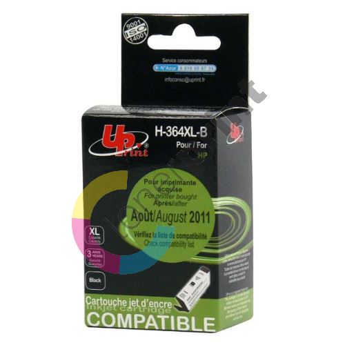 Cartridge HP CN684EE, black, H-364XLB, 20ml, UPrint 1