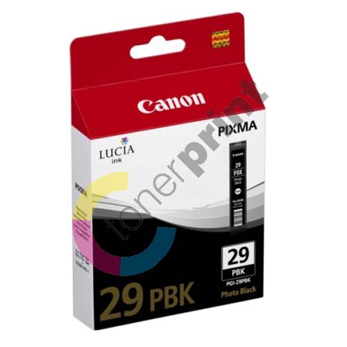 Cartridge Canon PGI-29PBK, 4869B001, photo black, originál 1