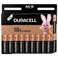 Tužkové baterie Duracell Basic AA / LR6 / MN1500 / Mignon, alkalické 1,5 V, 18 ks Tužkové baterie Duracell Basic AA / LR6 / MN1500 / Mignon, alkalické 1,5 V, 18 ks
