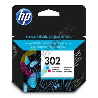 HP originální ink F6U65AE, HP 302, color, blistr, 165/165/165str., 4ml, HP OJ 3830,3834,46