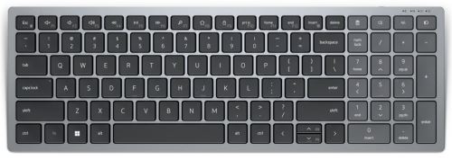 Bezdrátová klávesnice Dell KB740 Multi-Device, CZ/SK, Bluetooth + USB, šedá
