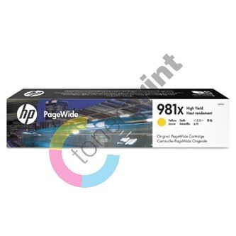 Inkoustová cartridge HP L0R11A, PageWide Enterprise color 556, yellow, No. 981X, originál