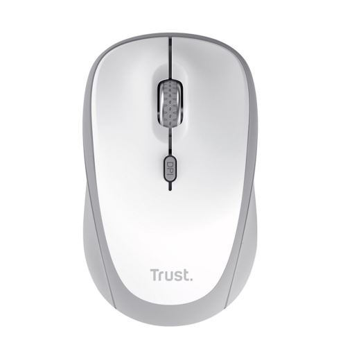 Bezdrátová optická myš Trust Yvi+ Multi-Device, Bluetooth + USB, 1600 DPI, bílá